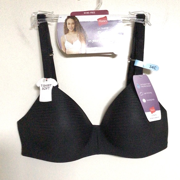 Hanes Ultimate T-Shirt Soft Wire-free Bra - Picture 2 of 3
